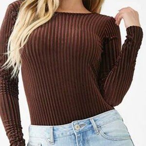 Forever 21 Velvet SEXY LOW Back Bodysuit - NWOT